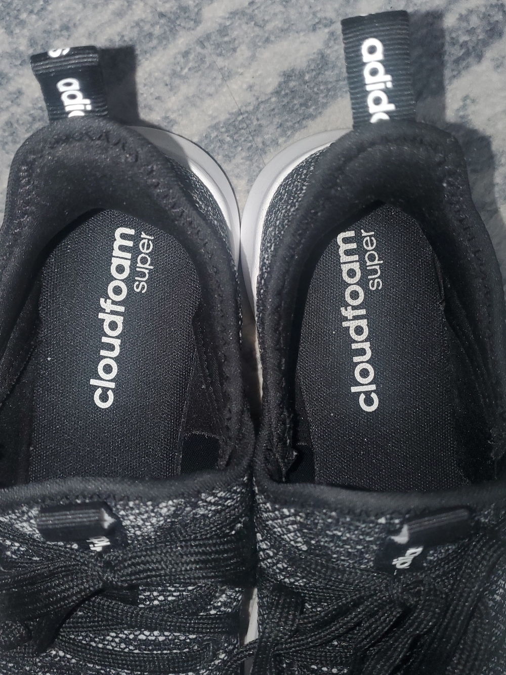 adidas Women’s Black Knit Casual Sneakers - Picture 4 of 6